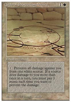 1994 Magic the Gathering Revised Edition (Summer Magic) #NNO Circle of Protection: White Front
