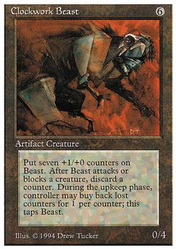 1994 Magic the Gathering Revised Edition (Summer Magic) #NNO Clockwork Beast Front