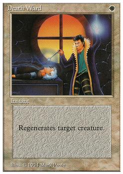 1994 Magic the Gathering Revised Edition (Summer Magic) #NNO Death Ward Front