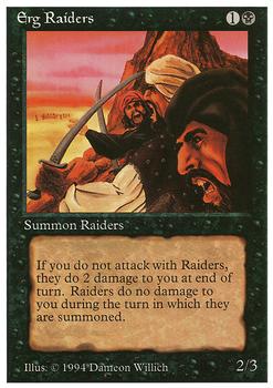 1994 Magic the Gathering Revised Edition (Summer Magic) #NNO Erg Raiders Front