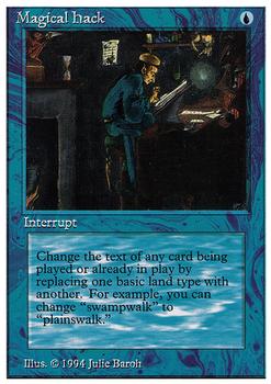 1994 Magic the Gathering Revised Edition (Summer Magic) #NNO Magical Hack Front
