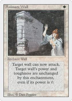 1994 Magic the Gathering Revised Edition (Summer Magic) #NNO Animate Wall Front