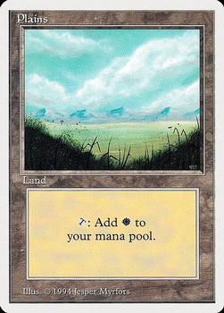 1994 Magic the Gathering Revised Edition (Summer Magic) #NNO Plains Front