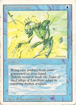 1994 Magic the Gathering Revised Edition (Summer Magic) #NNO Reconstruction Front