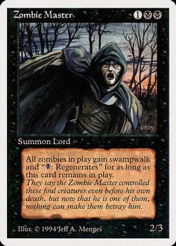1994 Magic the Gathering Revised Edition (Summer Magic) #NNO Zombie Master Front