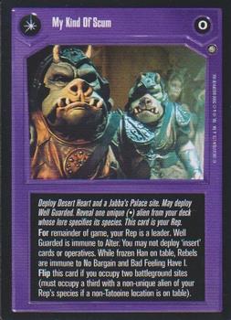 2000 Decipher Star Wars CCG Jabba's Palace Sealed Deck #NNO My Kind Of Scum / Fearless And Inventive Front