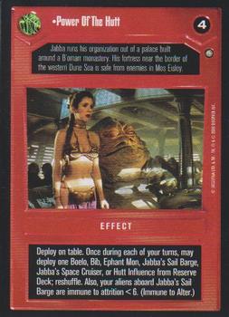 2000 Decipher Star Wars CCG Jabba's Palace Sealed Deck #NNO Power Of The Hutt Front