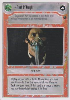 1999 Decipher Star Wars CCG Dagobah Unlimited #NNO Flash Of Insight Front