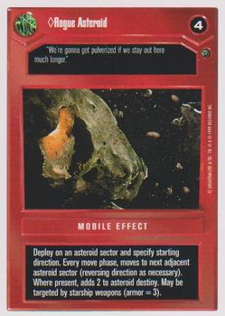 1999 Decipher Star Wars CCG Dagobah Unlimited #NNO Rogue Asteroid Front