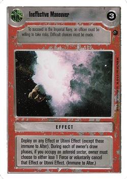 1999 Decipher Star Wars CCG Dagobah Unlimited #NNO Ineffective Manuever Front