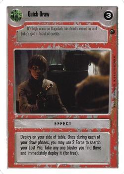 1999 Decipher Star Wars CCG Dagobah Unlimited #NNO Quick Draw Front