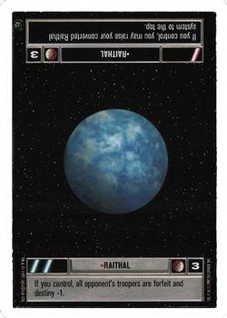 1999 Decipher Star Wars CCG Dagobah Unlimited #NNO Raithal Front