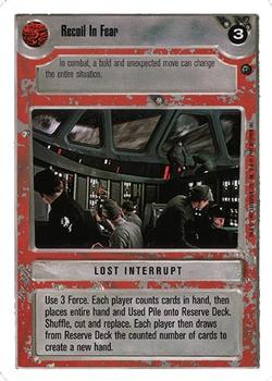 1999 Decipher Star Wars CCG Dagobah Unlimited #NNO Recoil In Fear Front