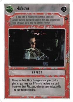 1999 Decipher Star Wars CCG Dagobah Unlimited #NNO Reflection Front