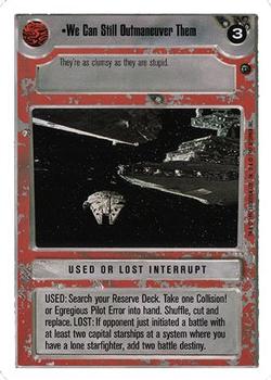 1999 Decipher Star Wars CCG Dagobah Unlimited #NNO We Can Still Outmanuever Them Front
