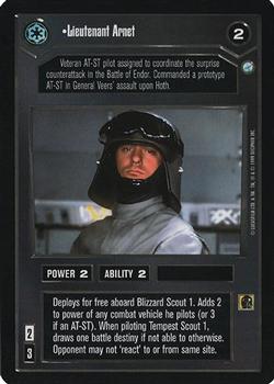 1999 Decipher Star Wars CCG Endor #NNO Lieutenant Arnet Front