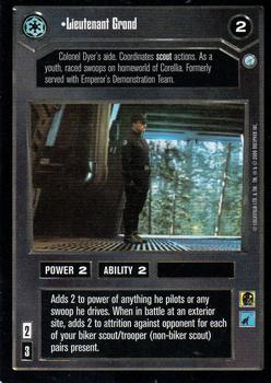 1999 Decipher Star Wars CCG Endor #NNO Lieutenant Grond Front