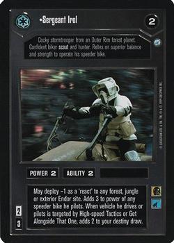 1999 Decipher Star Wars CCG Endor #NNO Sergeant Irol Front