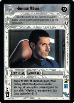 2001 Decipher Star Wars CCG Coruscant #NNO Lieutenant Williams Front