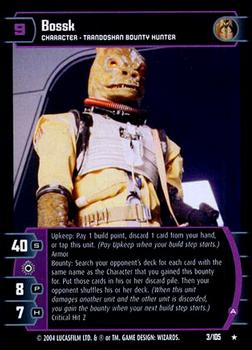 2004 Wizards of the Coast Star Wars: Rogues and Scoundrels #3 Bossk Front