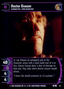2004 Wizards of the Coast Star Wars: Rogues and Scoundrels #10 Doctor Evazan Front