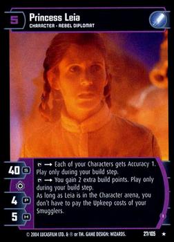 2004 Wizards of the Coast Star Wars: Rogues and Scoundrels #27 Princess Leia Front