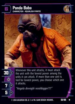 2004 Wizards of the Coast Star Wars: Rogues and Scoundrels #58 Ponda Baba Front