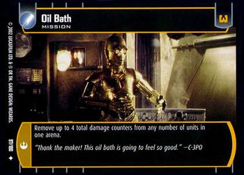 2002 Wizards of the Coast Star Wars A New Hope TCG #97 Oil Bath Front