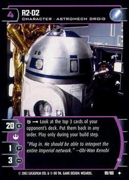 2002 Wizards of the Coast Star Wars A New Hope TCG #99 R2-D2 Front