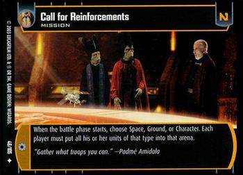 2003 Wizards of the Coast Star Wars: Jedi Guardians #46 Call for Reinforcements Front