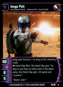 2003 Wizards of the Coast Star Wars: Jedi Guardians #55 Jango Fett Front