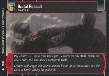 2002 Wizards of the Coast Star Wars Sith Rising TCG #66 Brutal Assault Front