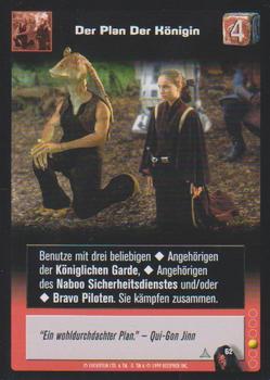 1999 Decipher Young Jedi: Menace of Darth Maul (German Version) #62 Der Plan Der Königin Front
