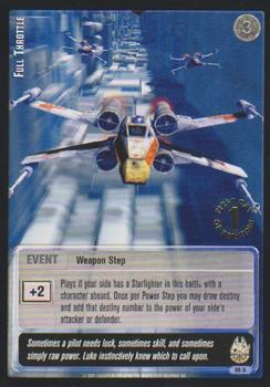 2001 Decipher Jedi Knights TCG: Premiere - First Day of Printing #90 Full Throttle Front
