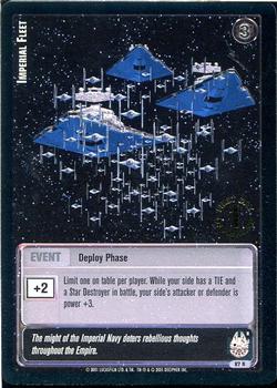 2001 Decipher Jedi Knights TCG: Premiere - First Day of Printing #87R Imperial Fleet Front