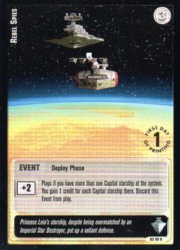 2001 Decipher Jedi Knights TCG: Masters of the Force - First Day of Printing #50 Rebel Spies Front