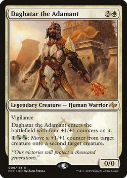 2015 Magic the Gathering Fate Reforged #9 Daghatar the Adamant Front