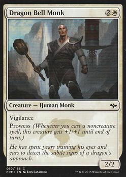 2015 Magic the Gathering Fate Reforged #10 Dragon Bell Monk Front