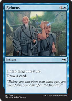 2015 Magic the Gathering Fate Reforged #47 Refocus Front