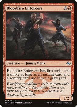 2015 Magic the Gathering Fate Reforged #93 Bloodfire Enforcers Front