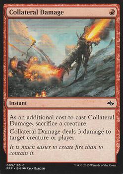 2015 Magic the Gathering Fate Reforged #95 Collateral Damage Front