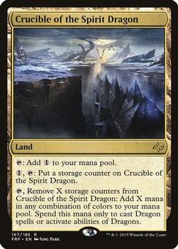 2015 Magic the Gathering Fate Reforged #167 Crucible of the Spirit Dragon Front