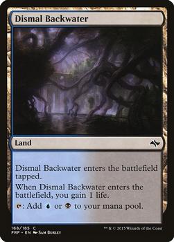 2015 Magic the Gathering Fate Reforged #168 Dismal Backwater Front