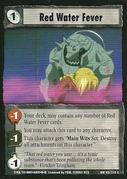 2005 Fullmetal Alchemist Blood & Water TCG #42 Red Water Fever Front