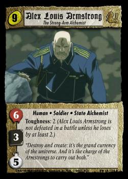2005 Fullmetal Alchemist Blood & Water TCG #17 Alex Louis Armstrong, The Strong-Arm Alchemist Front