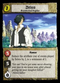 2005 Fullmetal Alchemist Blood & Water TCG #34 Belsio, Misunderstood Neighbor Front