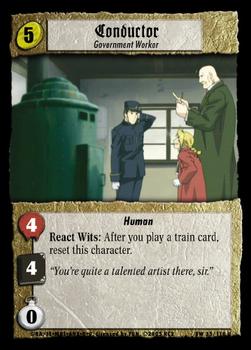 2005 Fullmetal Alchemist Blood & Water TCG #35 Conductor, Government Worker Front