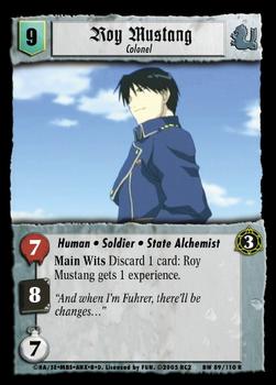 2005 Fullmetal Alchemist Blood & Water TCG #89 Roy Mustang, Colonel Front