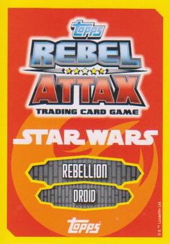 2015 Topps Star Wars Rebel Attax #17 Pilot Droid Back