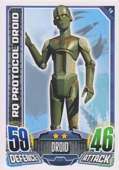 2015 Topps Star Wars Rebel Attax #18 RQ Protocol Droid Front